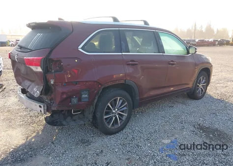 2017 Toyota Highlander Xle из США, поврежденный, VIN 5TDJZRFH0HS471859